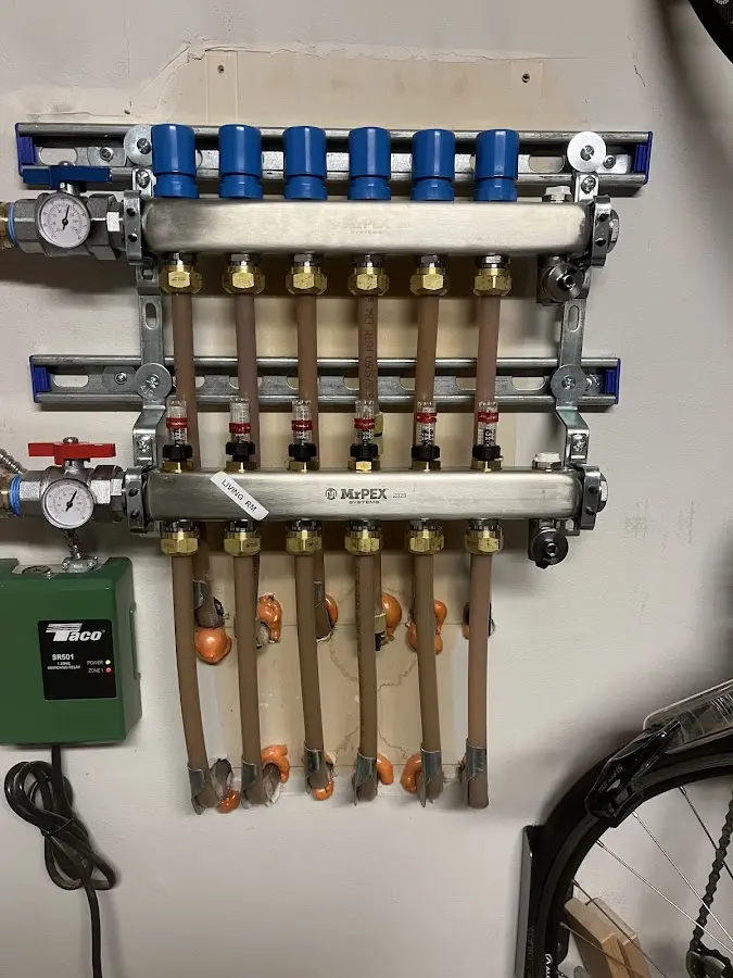 Plumber performing Gas Leak Detection at a residential property in Robertsdale